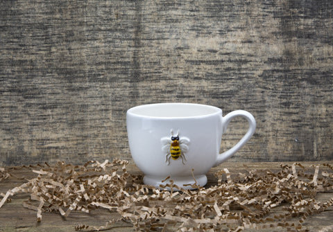 White Honey Bee Mug