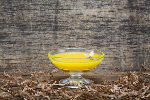 Glass Honey Bee Candle