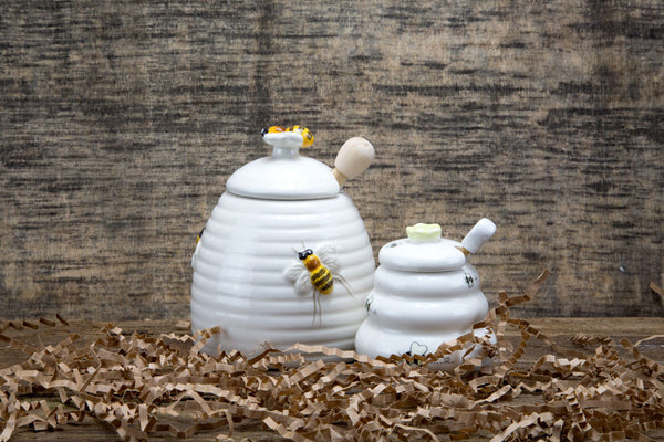 Bee Hive Honey Pot